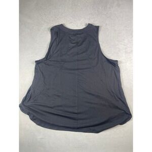 Tek Gear Workout Gear Womens 2X Black Sleeveless Active Tank Top Curved Hem